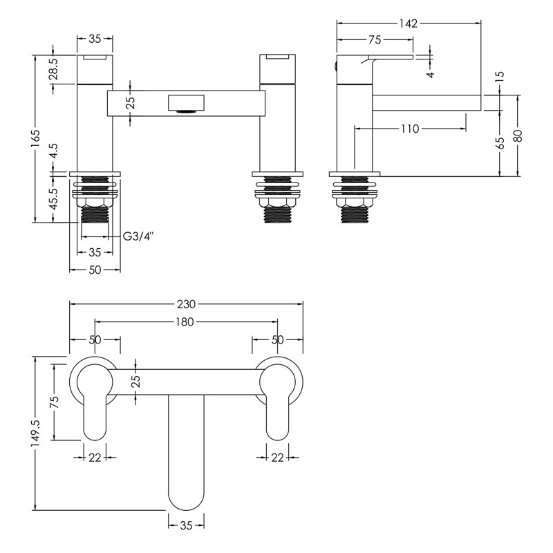 Roman Bath Tap