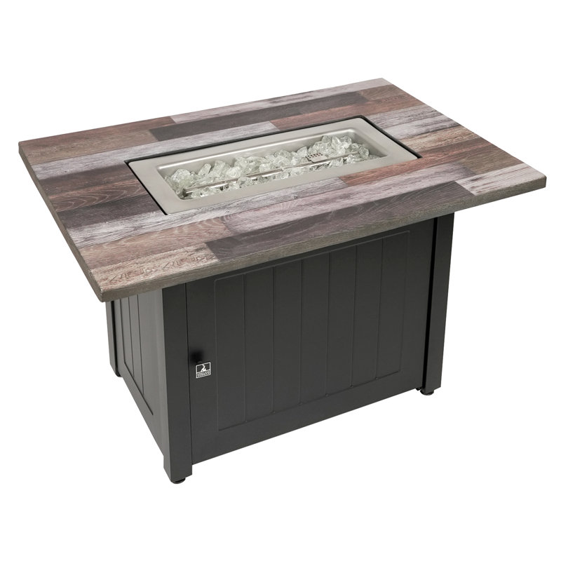 Table de foyer rectangulaire au gaz 40 po x 28 po Endless Summer, The Caleb