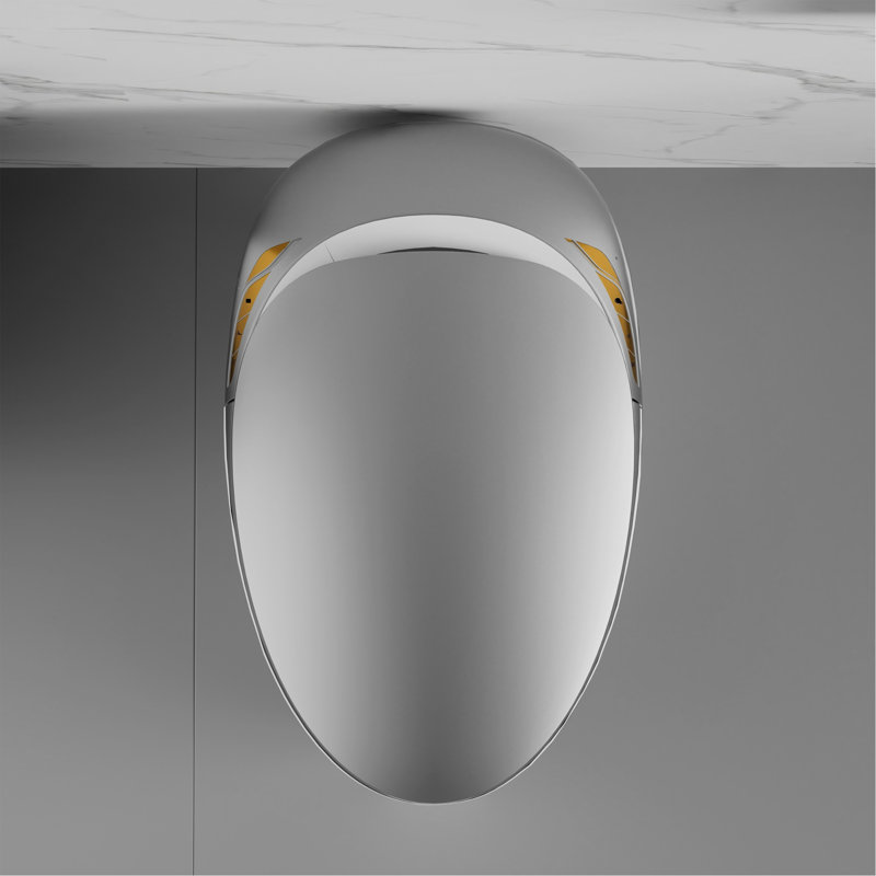 Unique Smart Toilet With Bidet Built In, Intelligent One Piece Toilet For Modern Bathroom, Auto Open/Close Seat, Foot Sensor, LED Display,Night Light, Warm Water & Dryer,Grey
