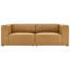 Causeuse modulaire en cuir 2 pièces Mingle-1711764899