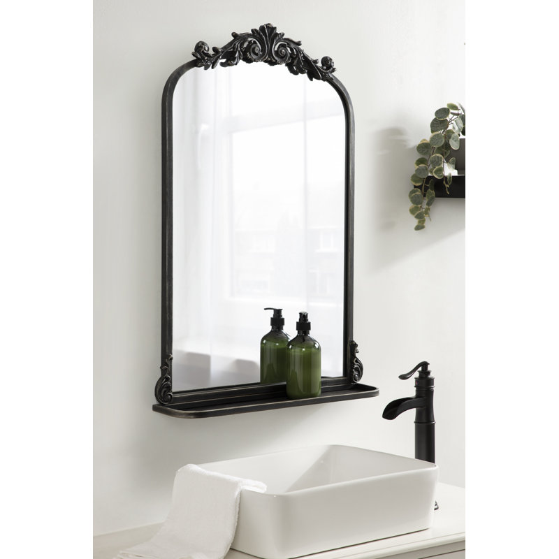Miroir d'appoint Stride, Noir, 31,5 po x 21 po