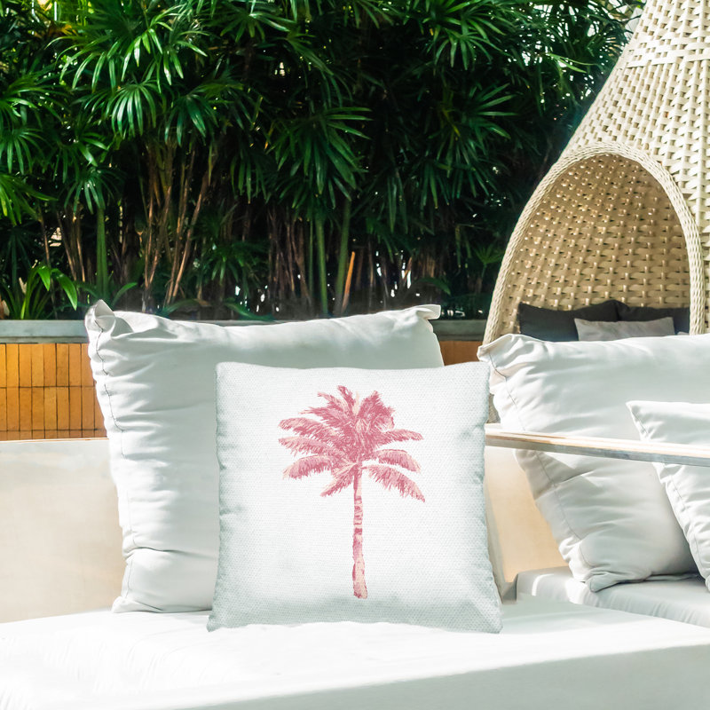 Floral Outdoor Throw Pillow