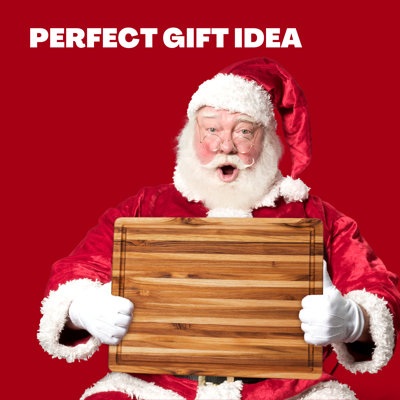 BEEFURNI Premium Teak Wood Cutting Board with Edge Grain