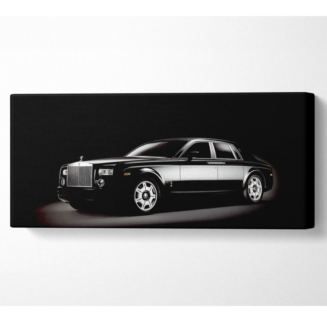 Rolls Royce Black Shadow - Panorama-Kunstdrucke aus gerollter Leinwand