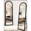 Full Length Mirror 63X20 Inch, Free Standing Or Wall Mounted With Adjustable U-Bracket And Stepless Brightness Control