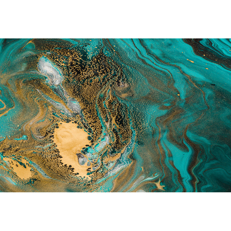 Acrylic Fluid Art - Wrapped Canvas Painting, 51cm H x 76cm W x 3.8cm D