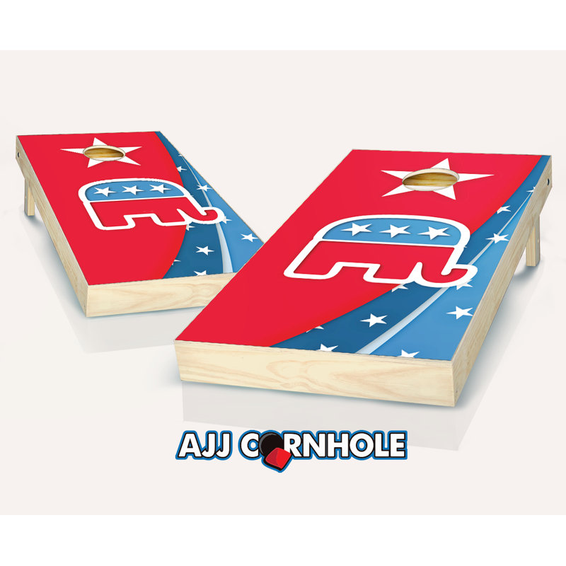 Ensemble de cornhole en bois massif 2 pi x 4 pi avec sacs, Noir / gris