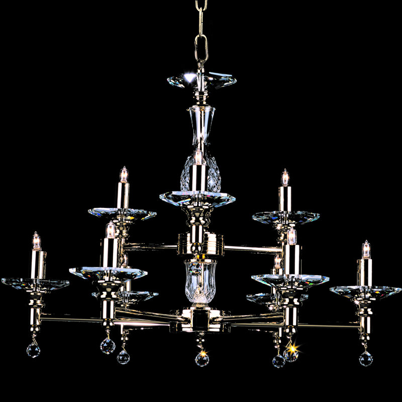 Occoquan 9 - Light Candle Style Chandelier