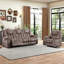 Ensemble de salon inclinable en microsuède 2 pièces avec porte-gobelets-1375093048