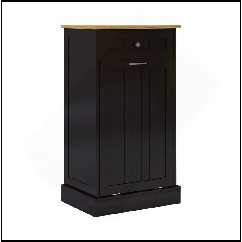 Armoire à ordures polyvalente pour la cuisine et la lessive, avec de multiples fonctions et un design élégant.