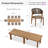 11 Pieces Patio Table And Chairs Set All-Weather Aluminum Rattan Furniture Set With Cushions Outdoor Dining Set