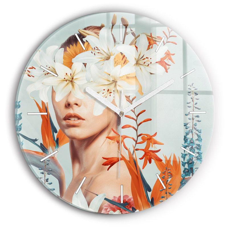 Glass Wall Clock
