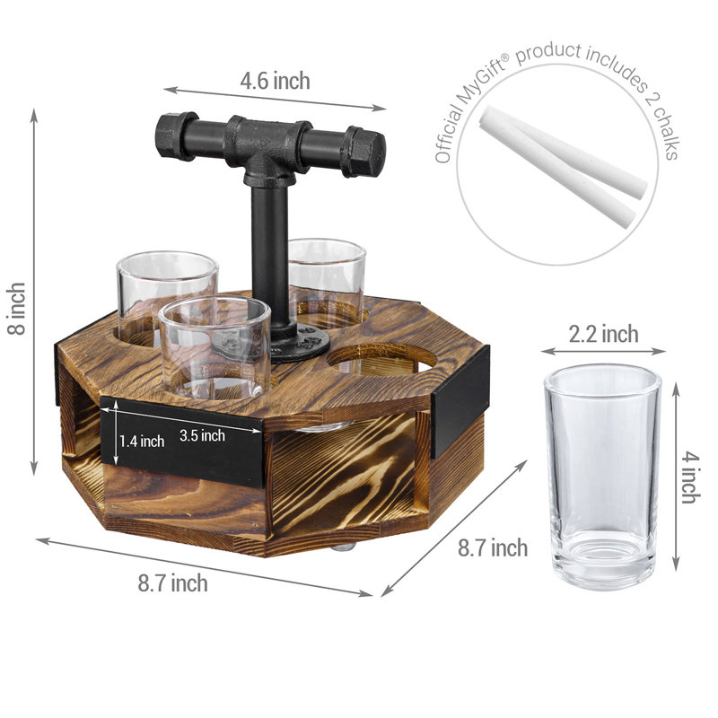 4 Piece 118ml Beer Flight Set