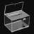 Clear Acrylic Box 6.22'' W Suggestion Box W/ Lock