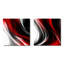 Ensemble de 2 collages carrés rouges et noirs Infinite Ripples-82398417-82398416
