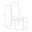 L'ensemble de table de cuisine 5 pièces comprend une table de salle à manger à piédestal et 4 chaises Parson en lin gris avec dossier haut - Finition noyer antique-1452677244-1466534338