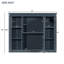 Armoire de salle de bain avec miroir - 35 po x 28 po, étagère spacieuse, charnière de porte, extérieur bleu, fixation murale avec option de rangement polyvalente-455901797