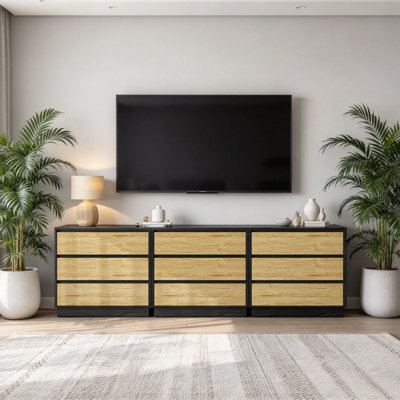 Table de chevet avec compartiment de rangement ouvert et 2 tiroirs, table de bout moderne pour chambre à coucher, salon, ensemble de 2