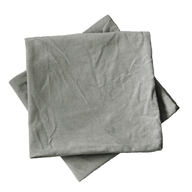 Housse de coussin carré, 20 po X 20 po, Gris