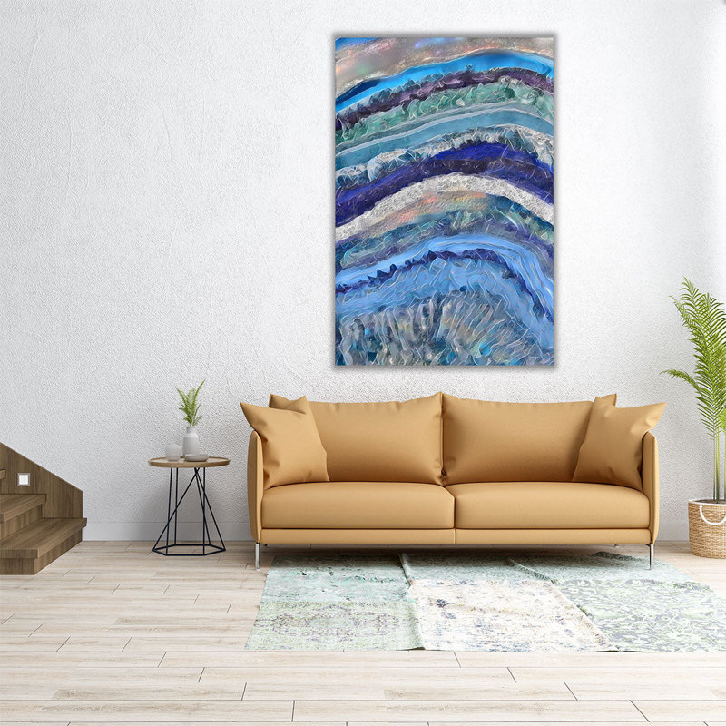 Artic Geode - reproduction d'art sur toile, H 36 po x l 24 po