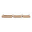 Plateau décoratif moderne pour entrée - Centre de table décoratif pour table à manger et table basse - Lot de 3, 40,6 cm, 35,6 cm, 30,5 cm, brun et beige