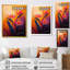 Rose, mauve, coucher de soleil, symphonie, oiseau du paradis - Art mural oiseaux du paradis-1271700440-1271700444