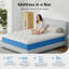 Matelas en mousse à mémoire de forme hybride 12 po dans une boîte, soulagement de la pression pour le soutien du dos, fermeté moyenne, ressorts ensachés individuellement-1470045868