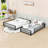 Metal Bunk Bed With Ladder & Guardrails, Detachable Design-2030545285-2030737674