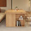 Bureau rectangulaire en bois massif Burlywood-806158489