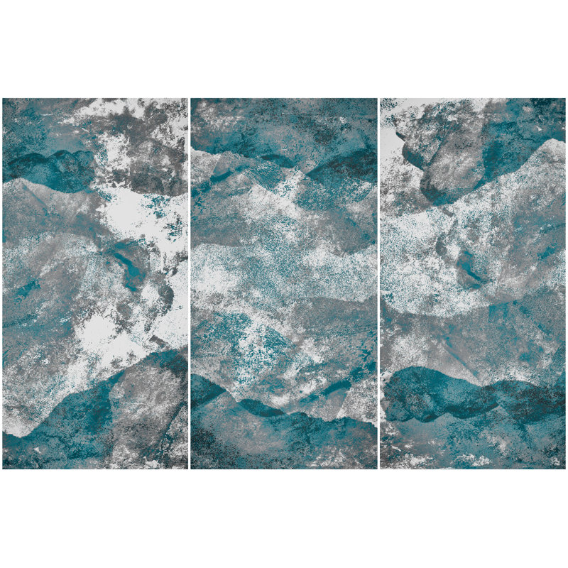 Mer bleue profonde, H 32 po x l 48 po