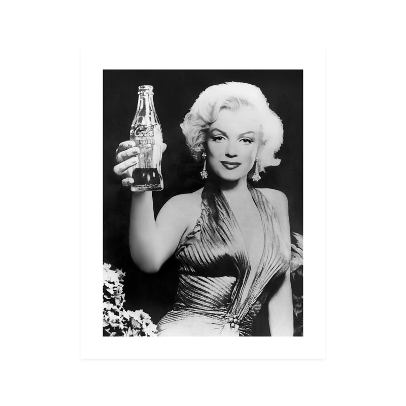 " Marilyn Monore For Coca-Cola ", 10" H x 8" W