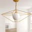 Macy 1 - Light Gold Geometric Pendant