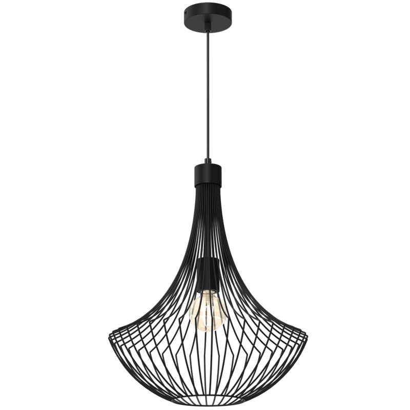Cesta 1 - Light Black Geometric Pendant
