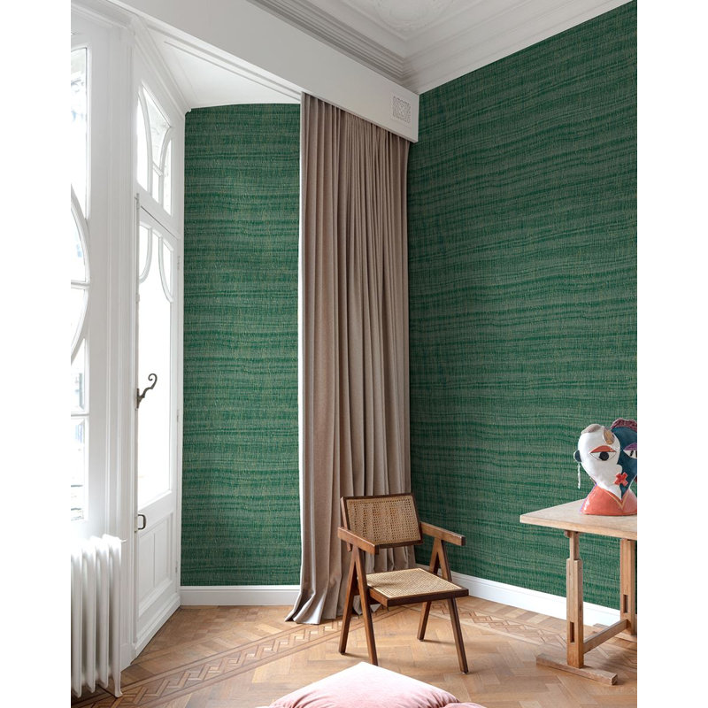 Papier peint uni naturel, Vert
