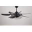 52-Inch Modern Black Ceiling Fan With Light And Remote Control (Bulb Not Included)