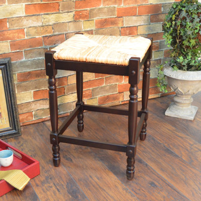 Chiem Counter Stool with Solid Wood Frame