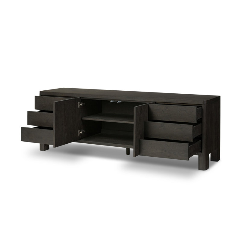Noeline Media Console TV Stand, Black