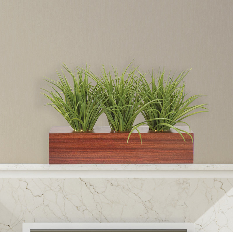 Fausse plante grasse en bois 12 po