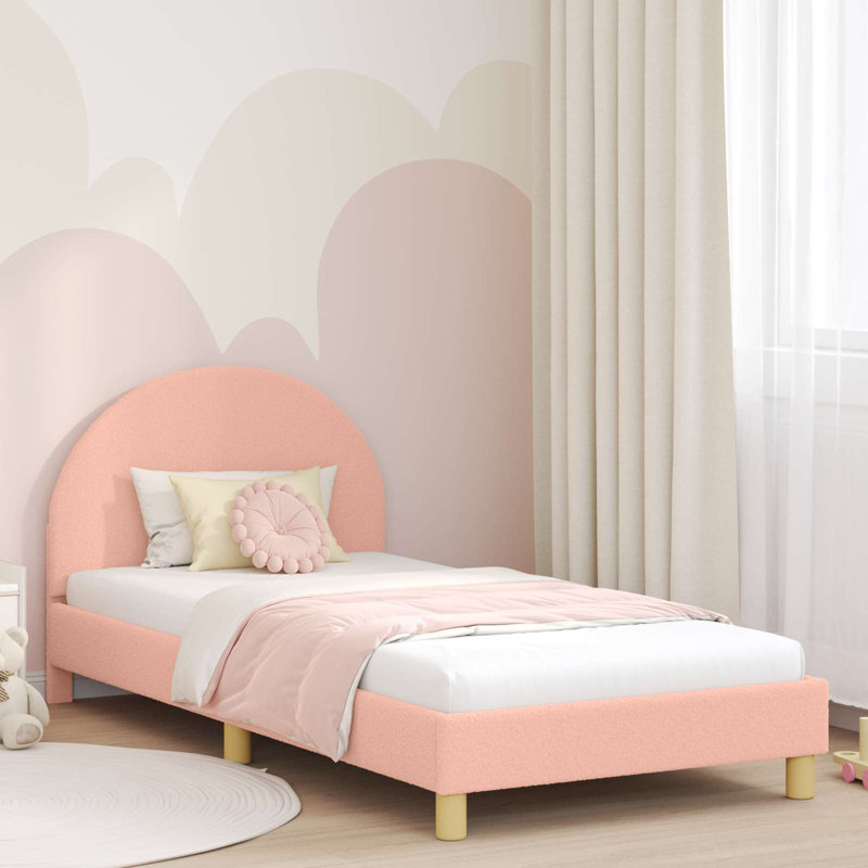 Bed Frame, European Single (90 x 200 cm), Pink