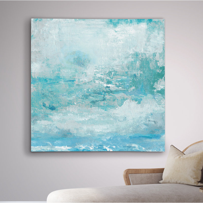 Aqua Skies - reproduction d'art, Toile tendue, H 16 po x l 16 po x P 1,5 po