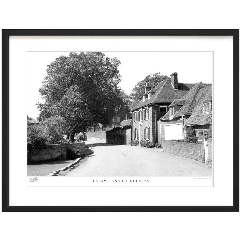 Ickham, Pond Corner C1955 by Francis Frith - Single Picture Frame Print, 60cm H x 80cm W x 2.3cm D