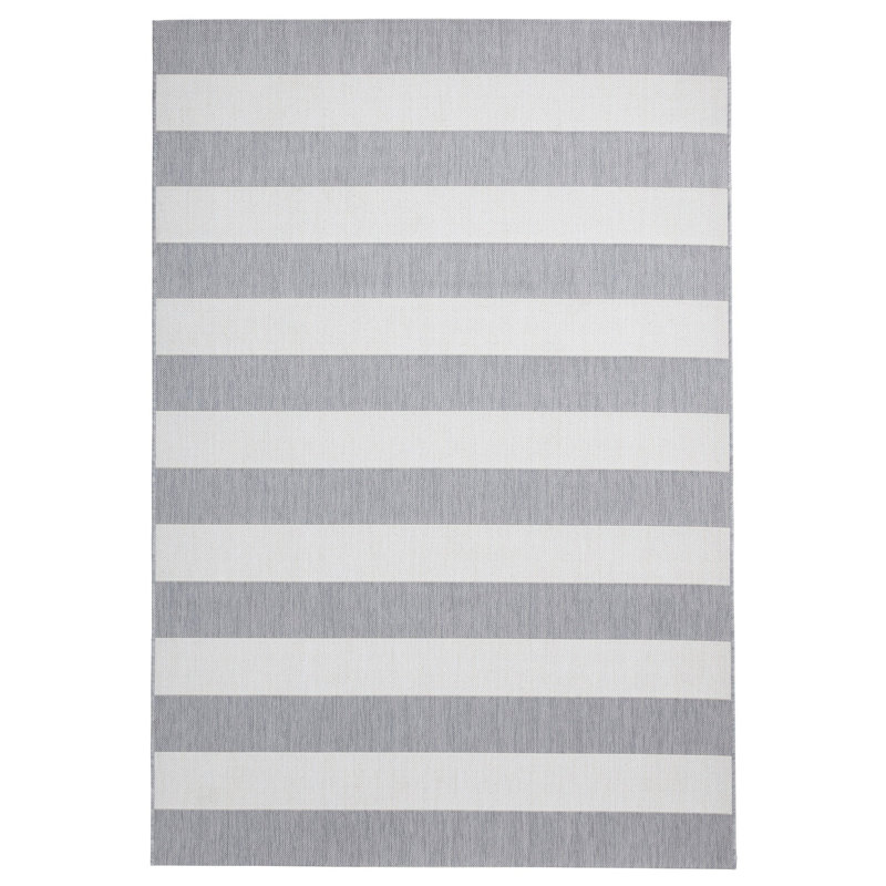 Machine Woven Grey/Light Beige Rug, Rectangle 120 x 170cm