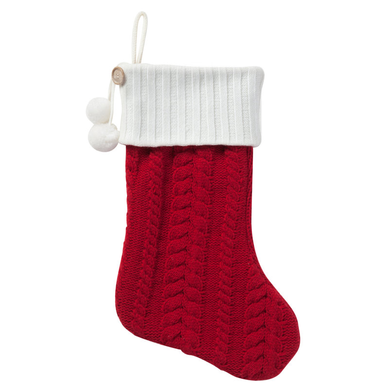 Cable-Knit Personalized Stocking, Yes