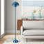 Lampe sur pied arquée moderne en pot de fleurs 11,8 po avec double abat-jour en métal, base en marbre, lampe de lecture autoportante à brancher pour le salon, la chambre à coucher, le bureau, la décoration nordique moderne Mid-Century
