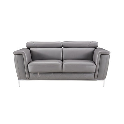 Baller Upholstered 68 " Leather Match Loveseat