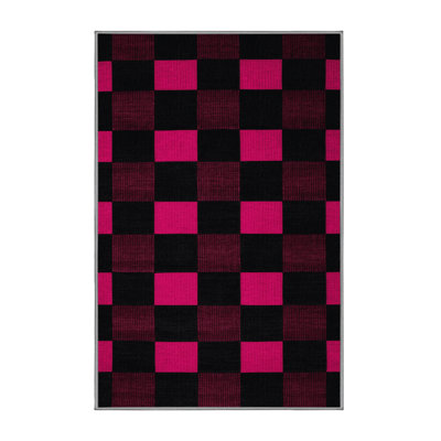 Tapis mauve lavable à la machine