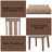 Nathaniel Maple Finish 8Pcs Dining Room Set