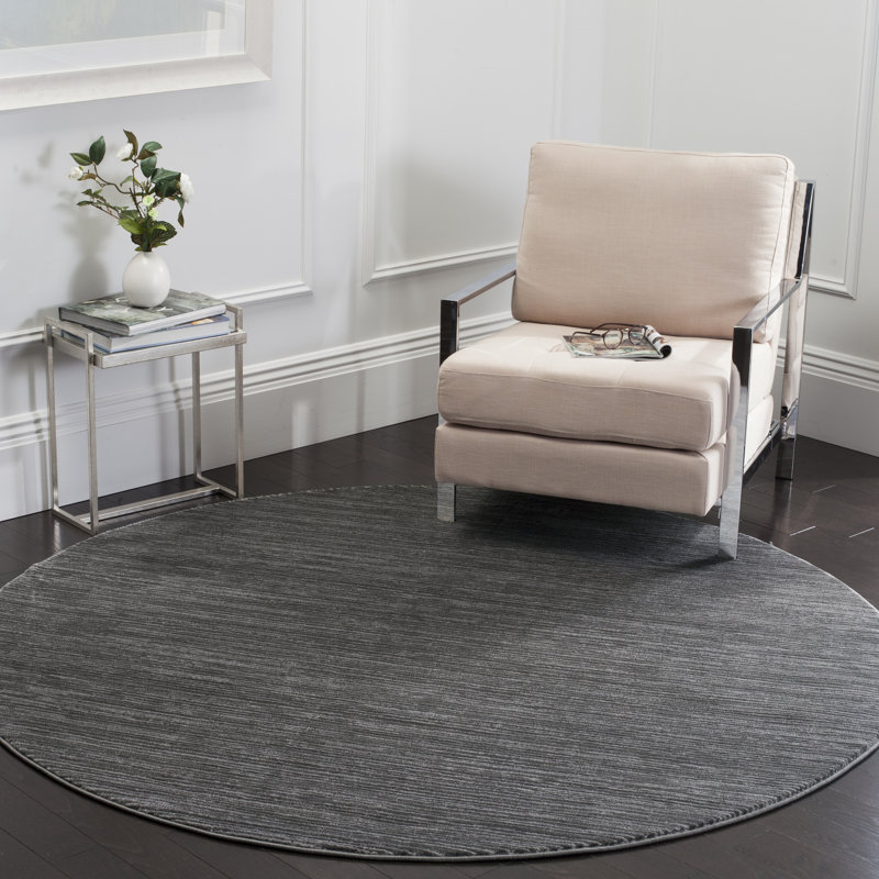 Aaishah Area Rug, Gray , Round 10'