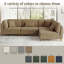 4 Seater Corduroy Corner Sofa 