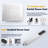 All Metal Rain Shower Head with Handheld Combo Adjustable Extension Arm-93547337